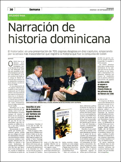 Narración de historia dominicana